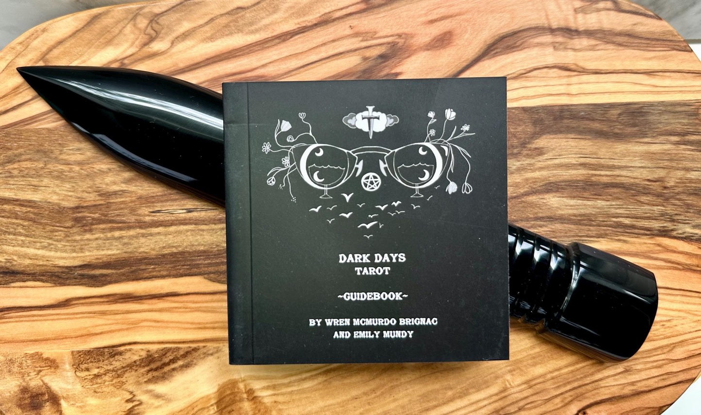 Dark Days Tarot Deck and Guidebook, 78 Tarot Card Deck, Square Tarot Cards