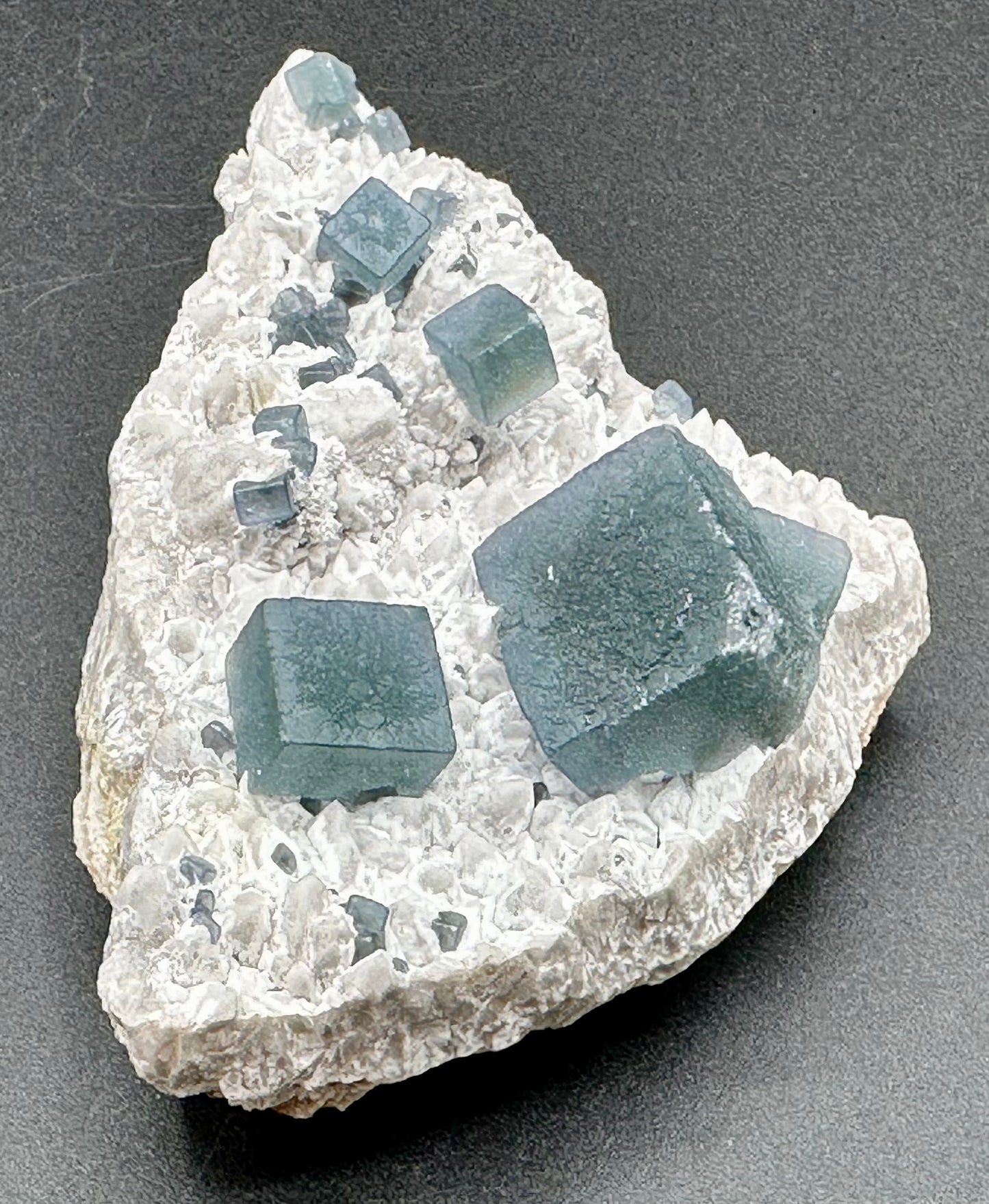 Fluorite with Quartz, Inner Mongolian Chinese Blue Green Fluorite