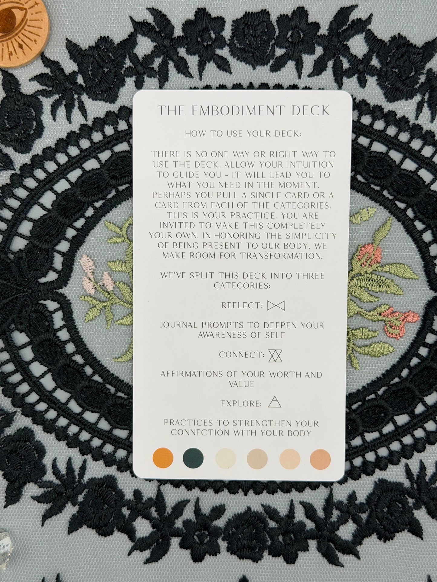 Embodiment Oracle Deck, 48 Card Deck for Self-Care, Reflection, Connection