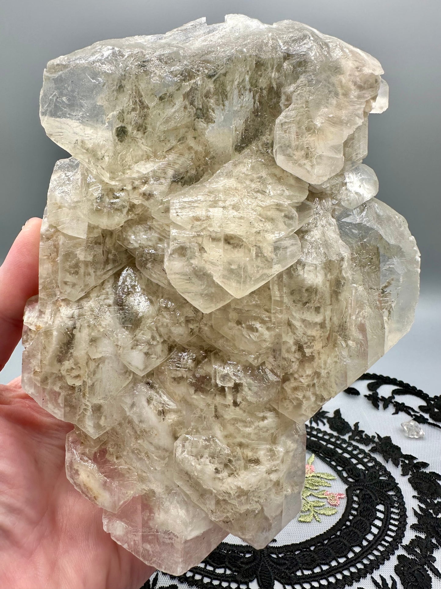 Elestial Selenite Crystal Specimen