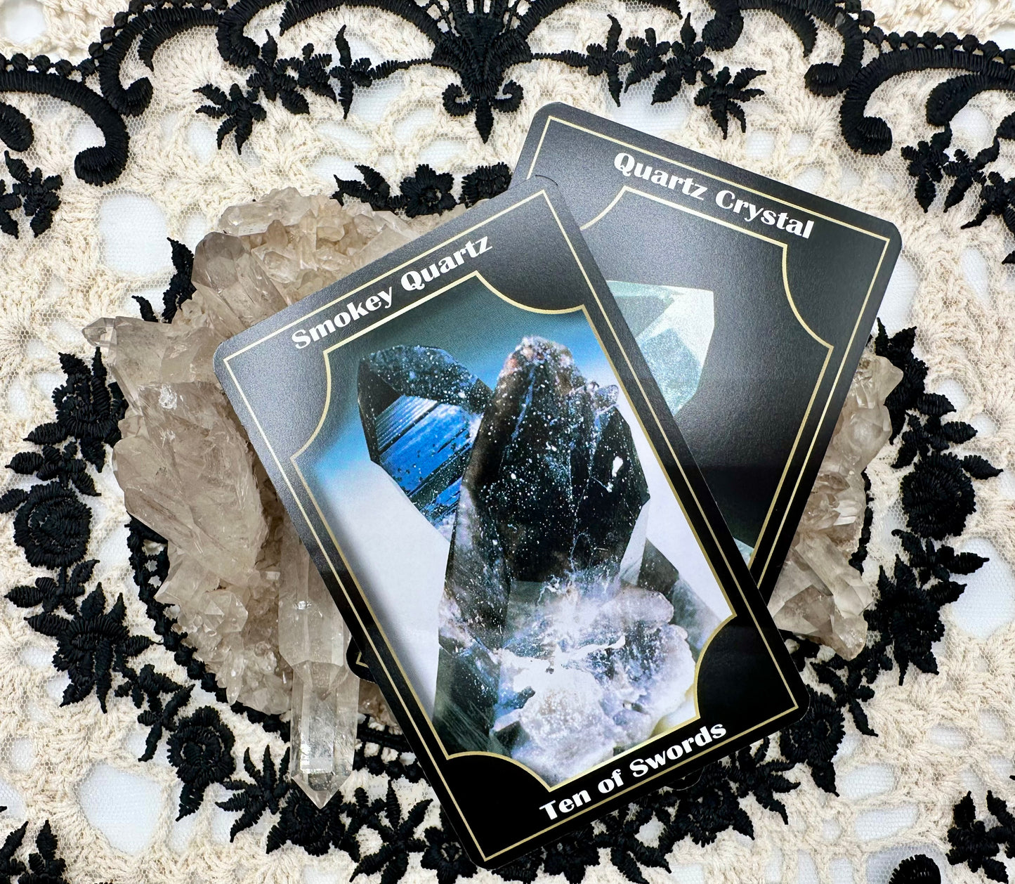 Tarot of Gemstones and Crystals, 78 Card Deck with Guide Booklet