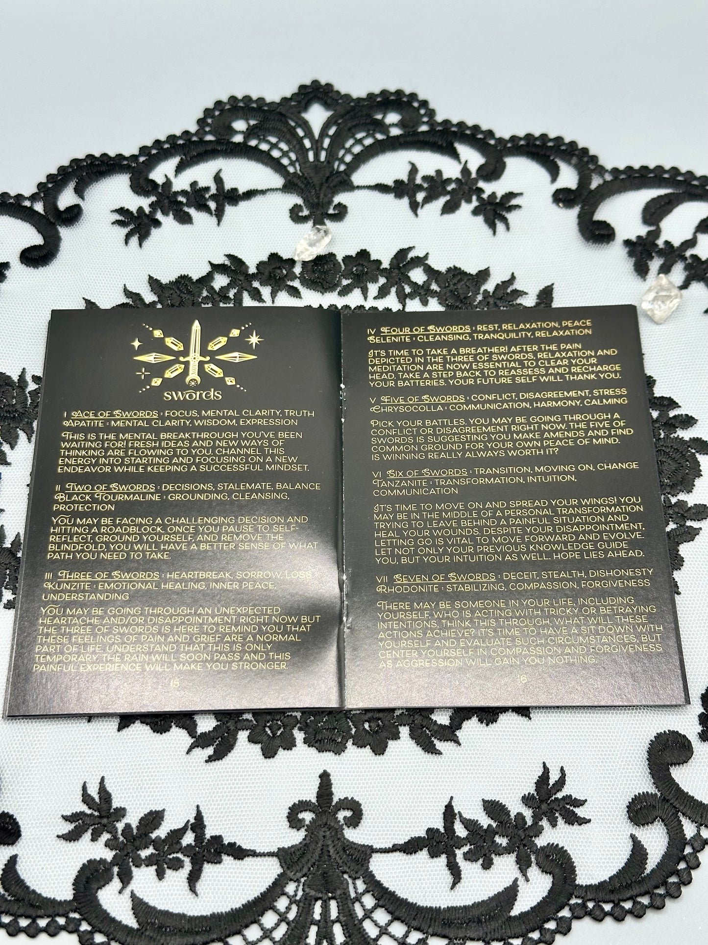 Crystalstruck Tarot Deck and Guidebooklet- Gold Edition