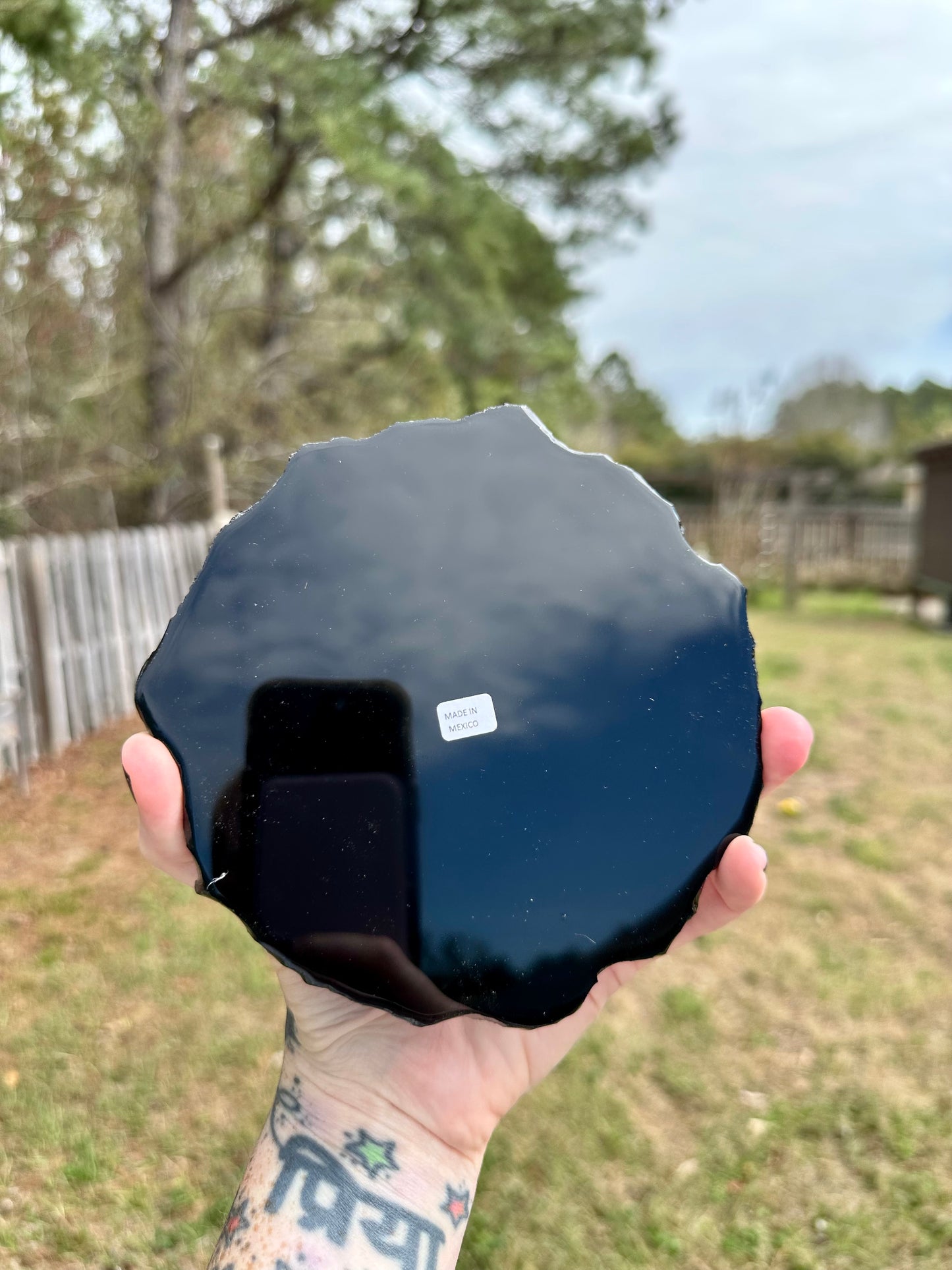 Polished Obsidian Slabs with Raw Edges For Scrying, Divination, Altars and More