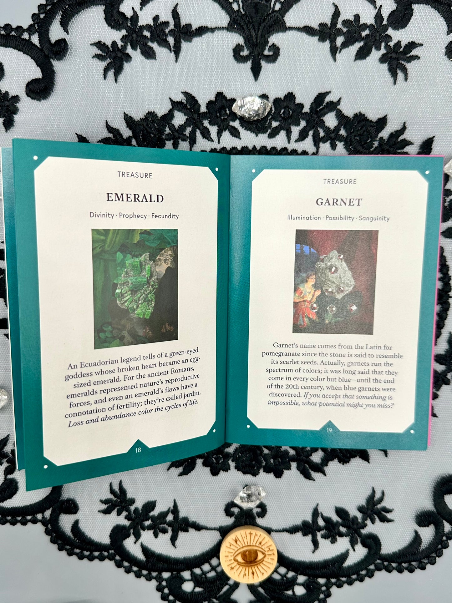 The Crystal Oracle, 44 Card Deck and Guidebook for Divination