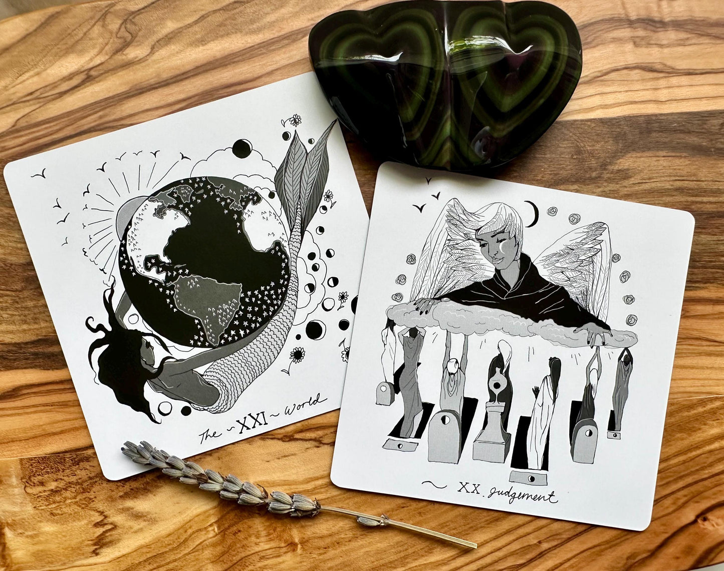 Dark Days Tarot Deck and Guidebook, 78 Tarot Card Deck, Square Tarot Cards