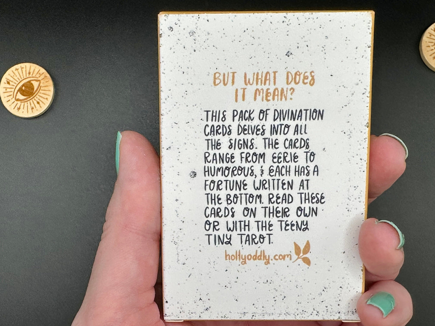 Mini Divi Omens Oracle Deck, Divination Tool by Holly Oddly, 30 Card Deck