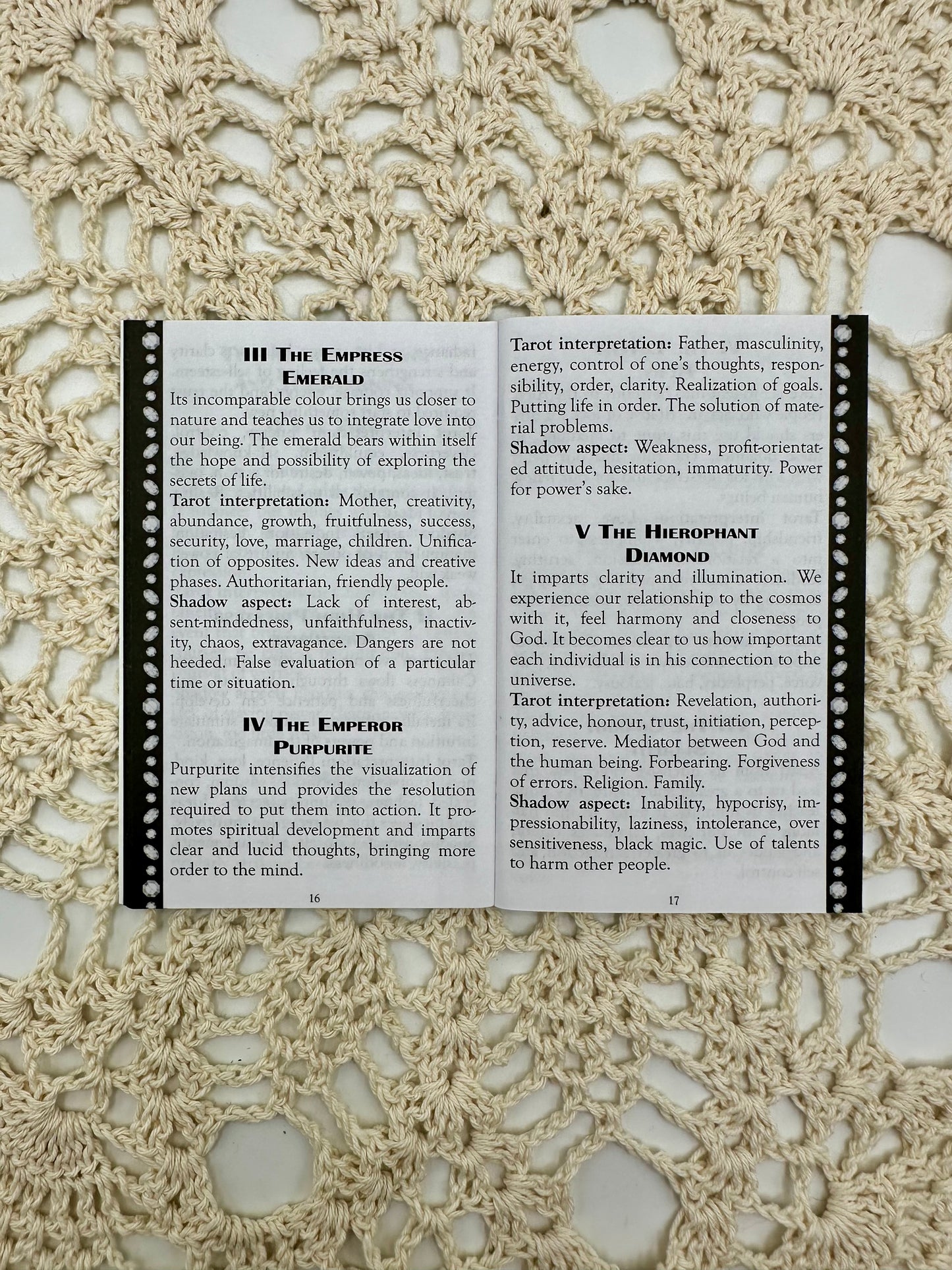 Tarot of Gemstones and Crystals, 78 Card Deck with Guide Booklet