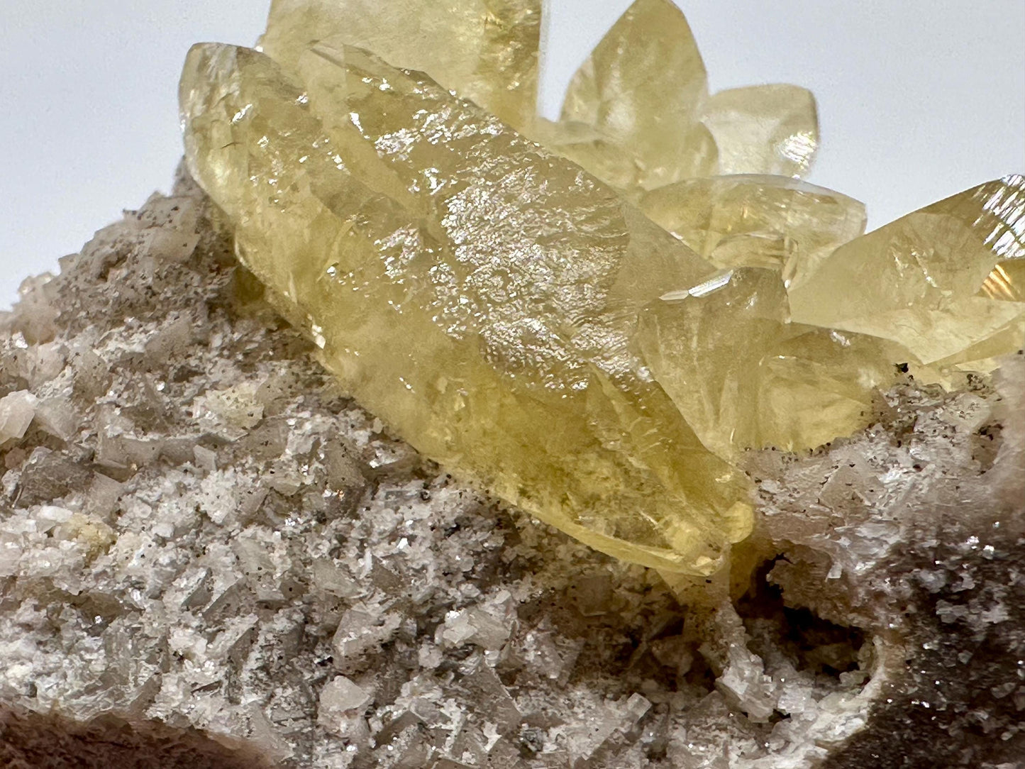 Sweetwater Calcite Cluster with Chalcopyrite Self Standing