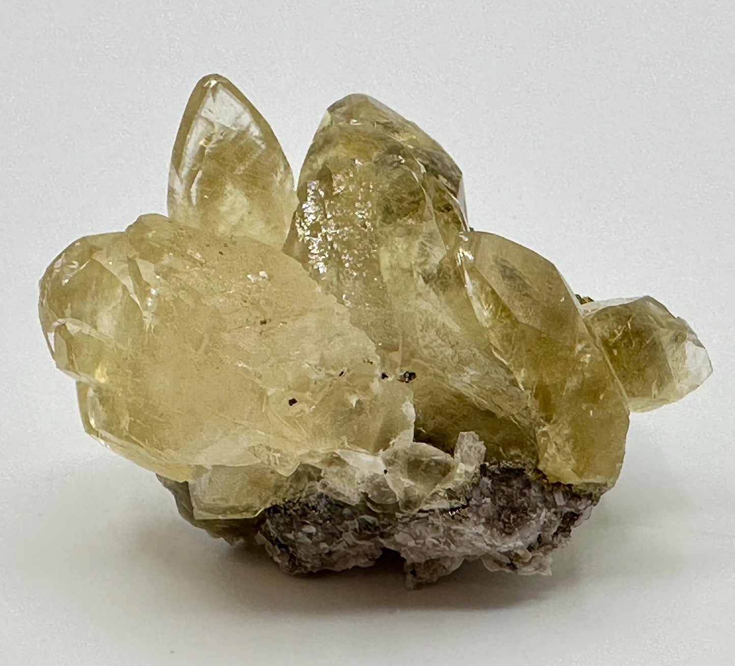 Sweetwater Calcite Cluster with Chalcopyrite