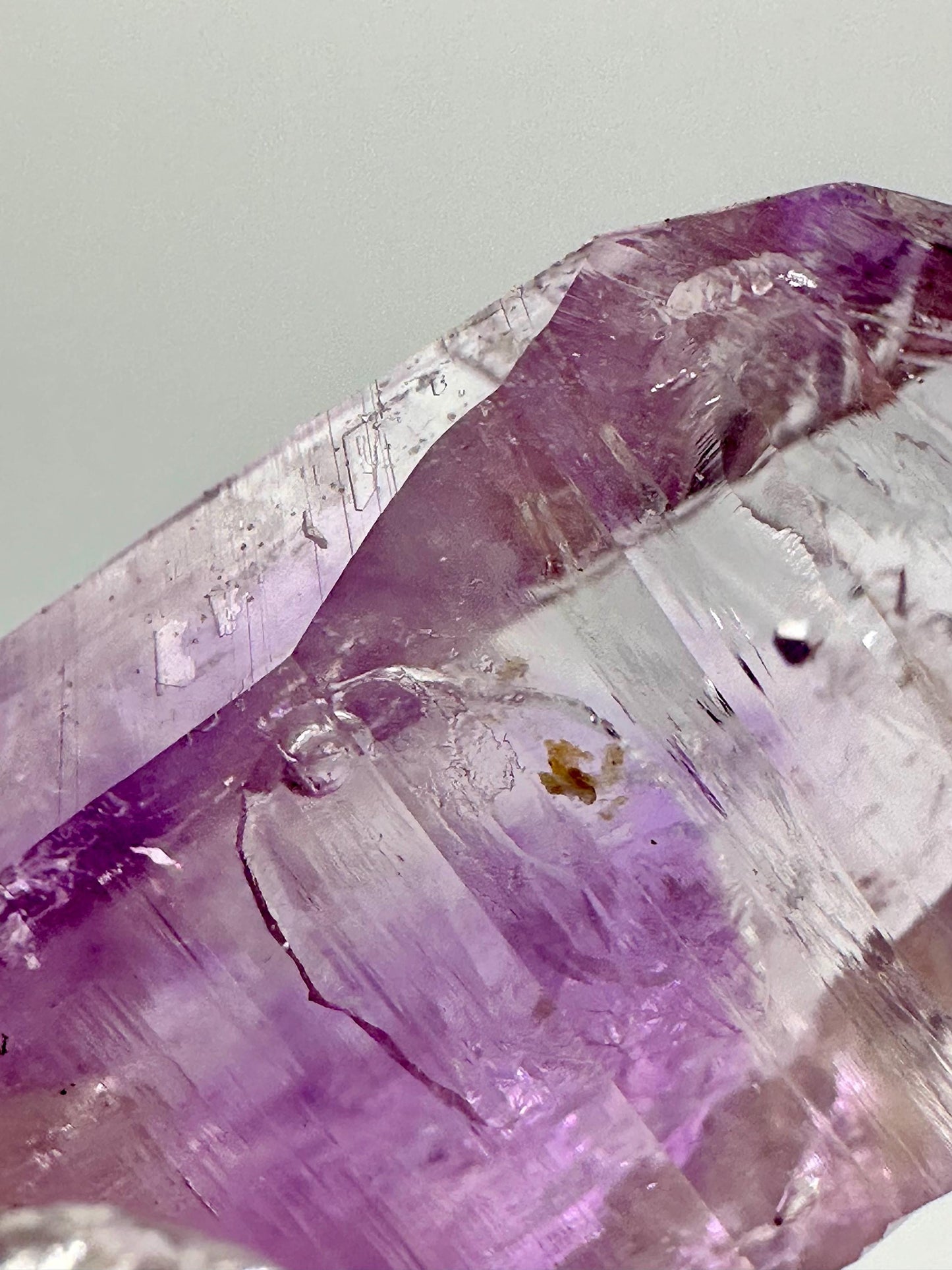 Vera Cruz Amethyst Crystal Cluster with Mobile Enhydro and Selenite