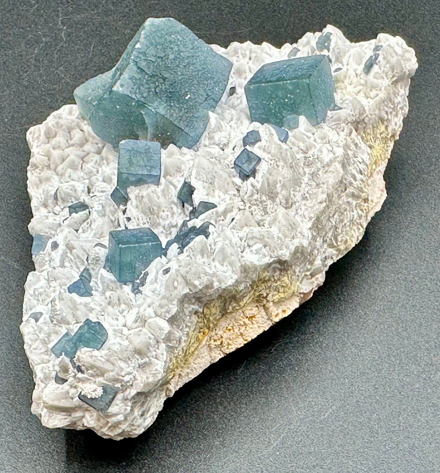 Fluorite with Quartz, Inner Mongolian Chinese Blue Green Fluorite
