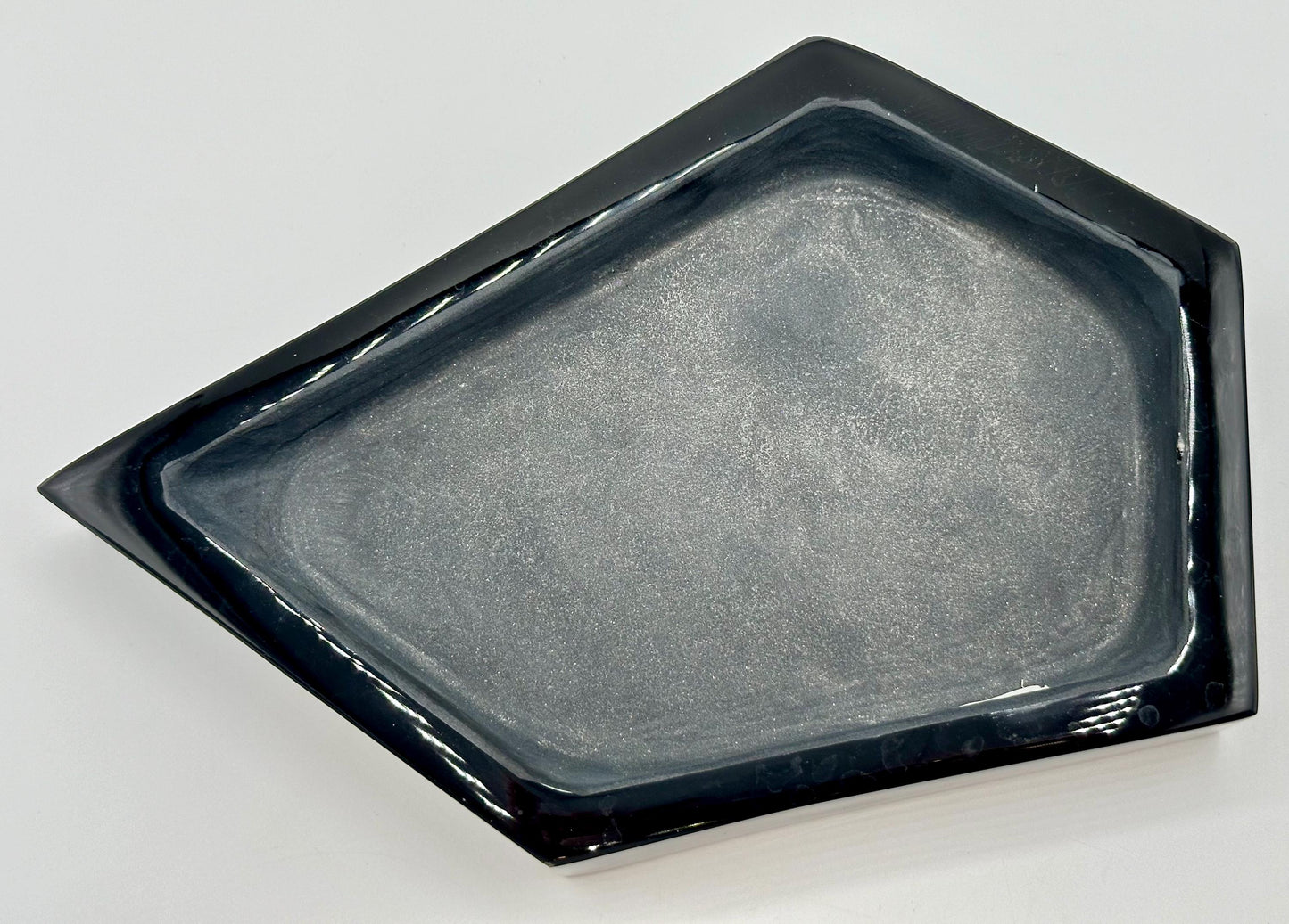 Polished Obsidian Crystal Jewelry and Trinket Dish