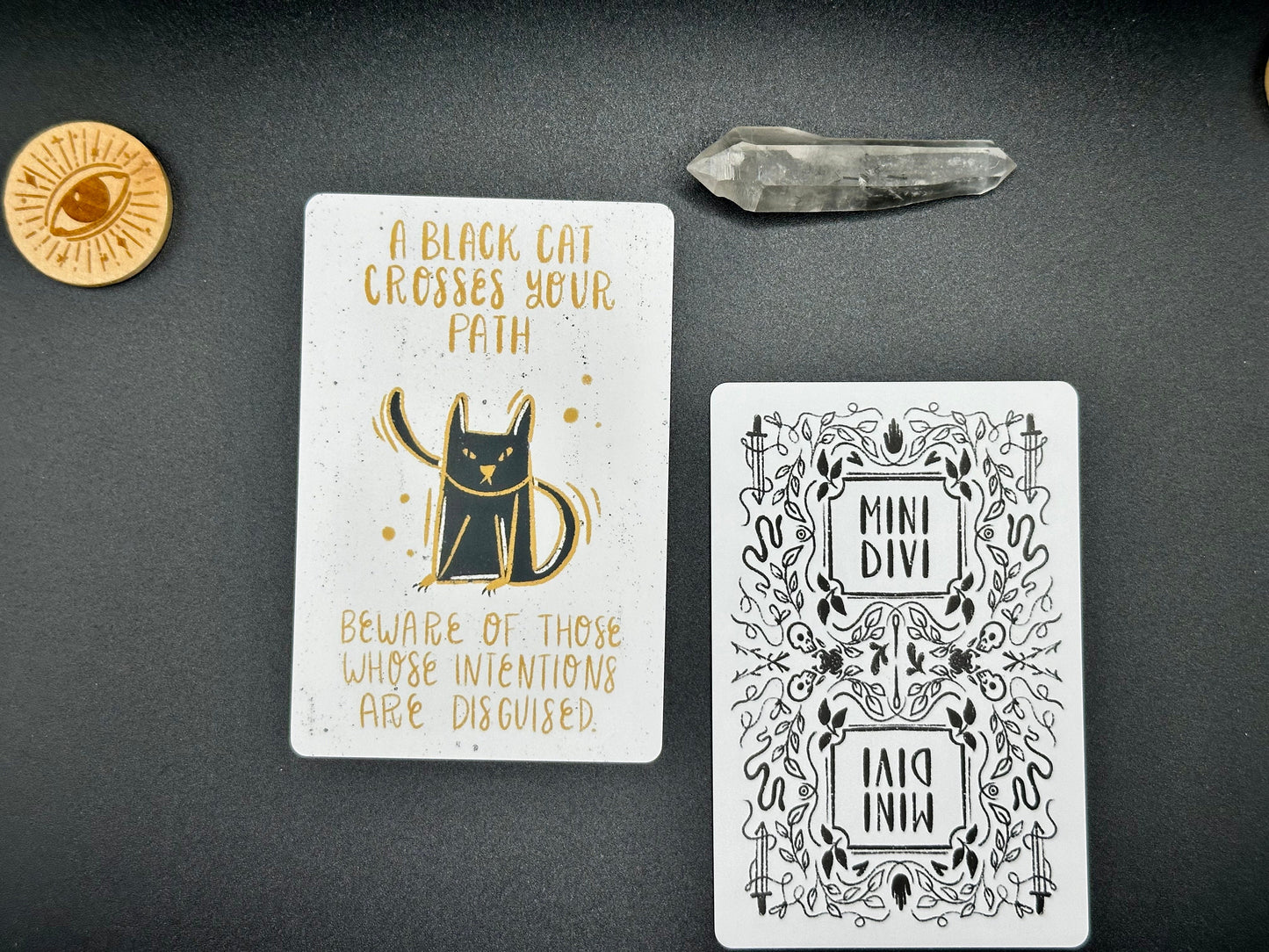 Mini Divi Omens Oracle Deck, Divination Tool by Holly Oddly, 30 Card Deck
