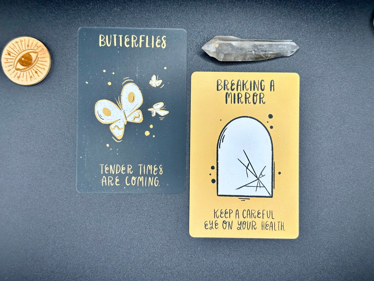 Mini Divi Omens Oracle Deck, Divination Tool by Holly Oddly, 30 Card Deck