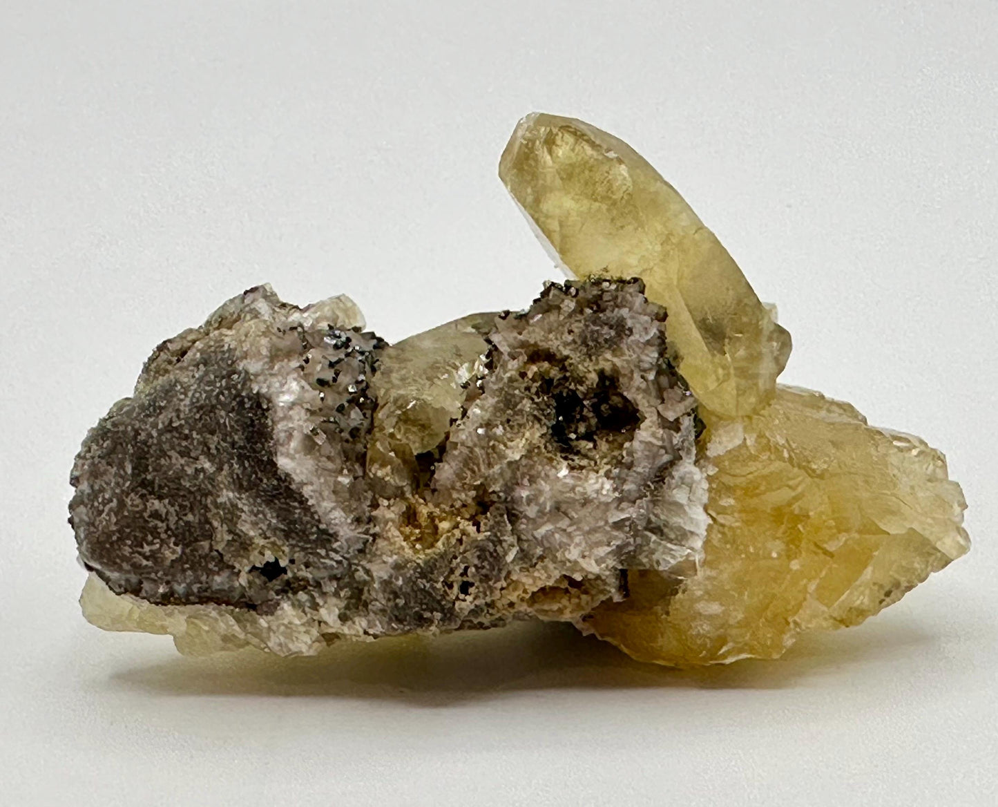 Sweetwater Calcite Cluster with Chalcopyrite