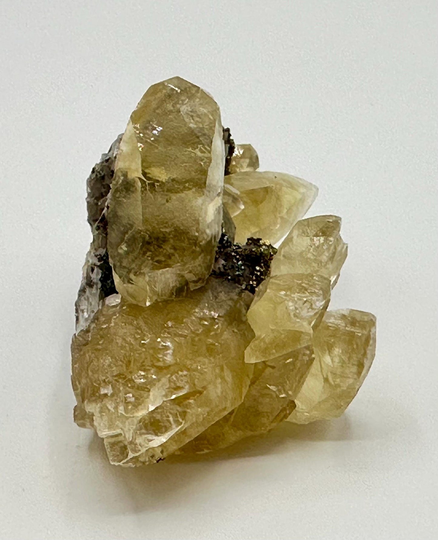 Sweetwater Calcite Cluster with Chalcopyrite