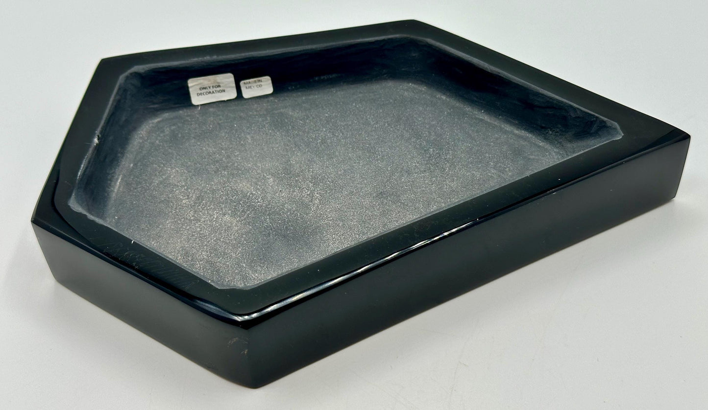 Polished Obsidian Crystal Jewelry and Trinket Dish