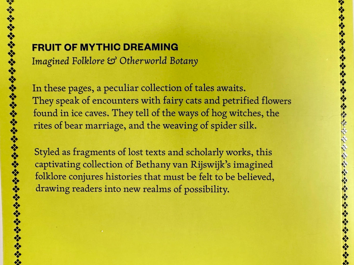 The Fruit of Mythic Dreaming Book - Imagined Folklore & Otherworld Botany