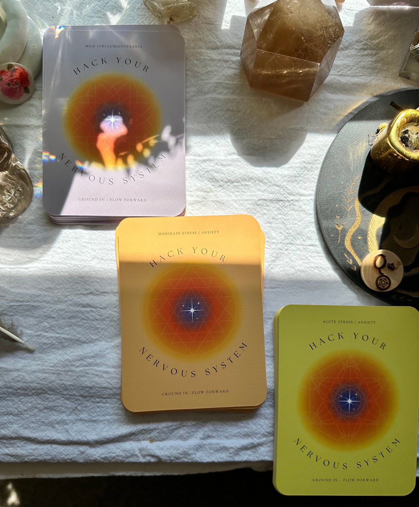 Hack Your Nervous System Deck - 60 Card Deck for Stress Relief, Meditation, Anxiety