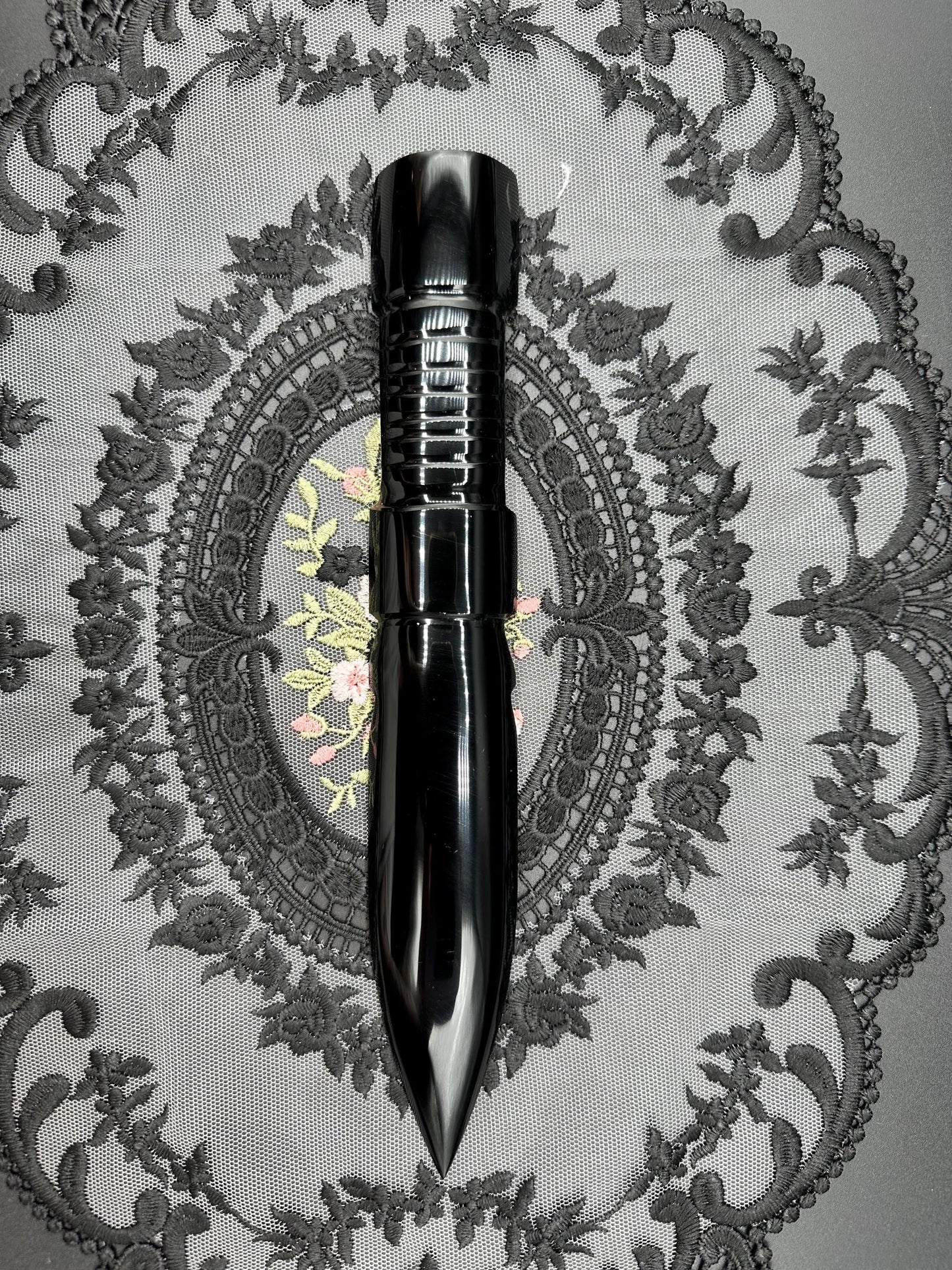 Hand Polished Obsidian Dagger: 9" Ceremonial Knife