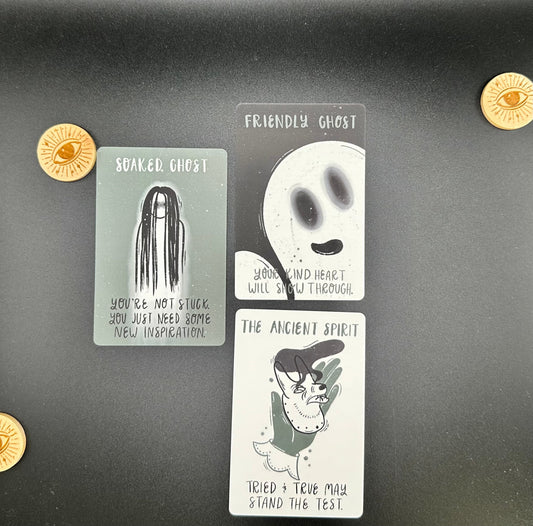 Mini Divi Ghosts Oracle Deck: Spirit Divination Tool by artist Holly Oddly, 30 Card Deck