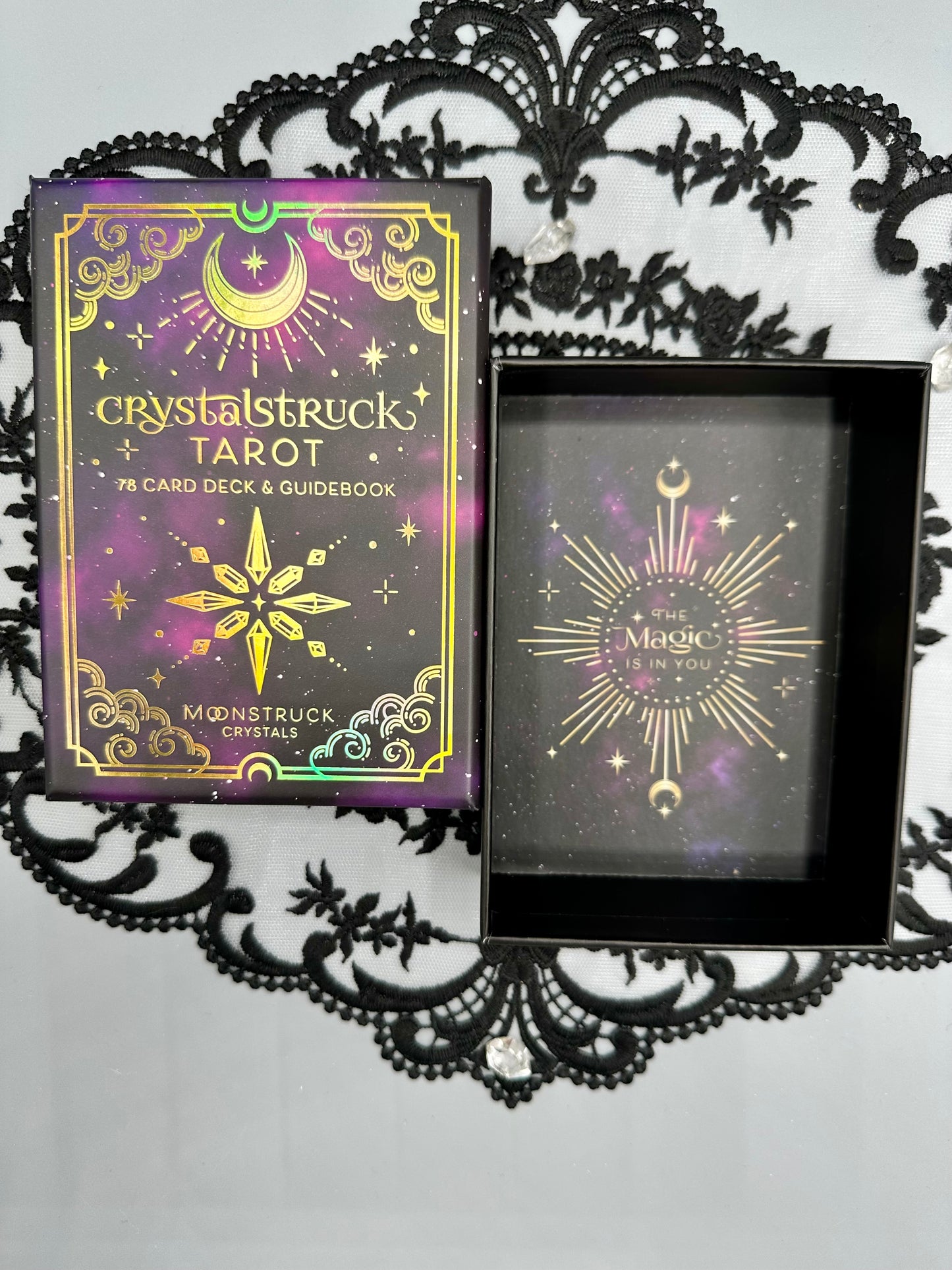 Crystalstruck Tarot Deck and Guidebooklet- Gold Edition