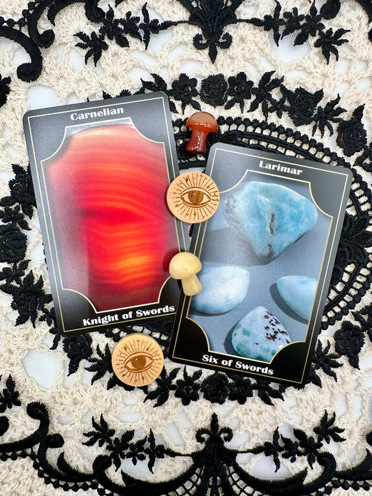 Tarot of Gemstones and Crystals, 78 Card Deck with Guide Booklet