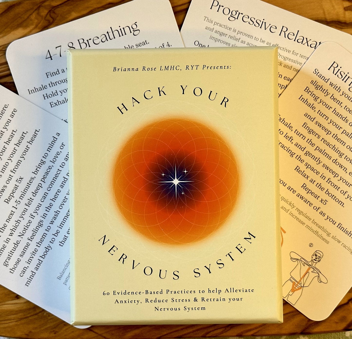 Hack Your Nervous System Deck - 60 Card Deck for Stress Relief, Meditation, Anxiety
