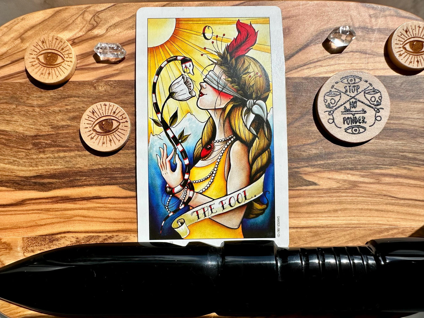 Eight Coins' Tattoo Tarot Deck, Guidebook with Bonus Rose Spread