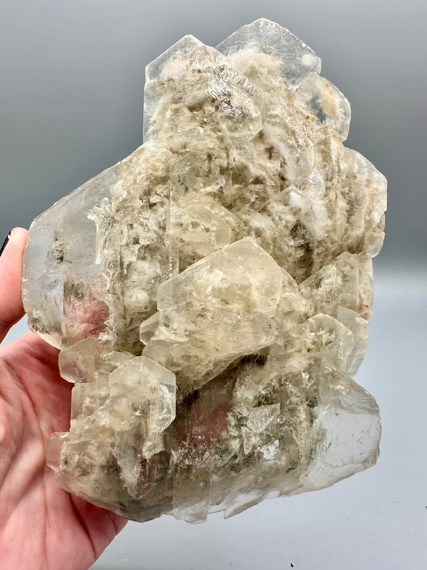 Elestial Selenite Crystal Specimen