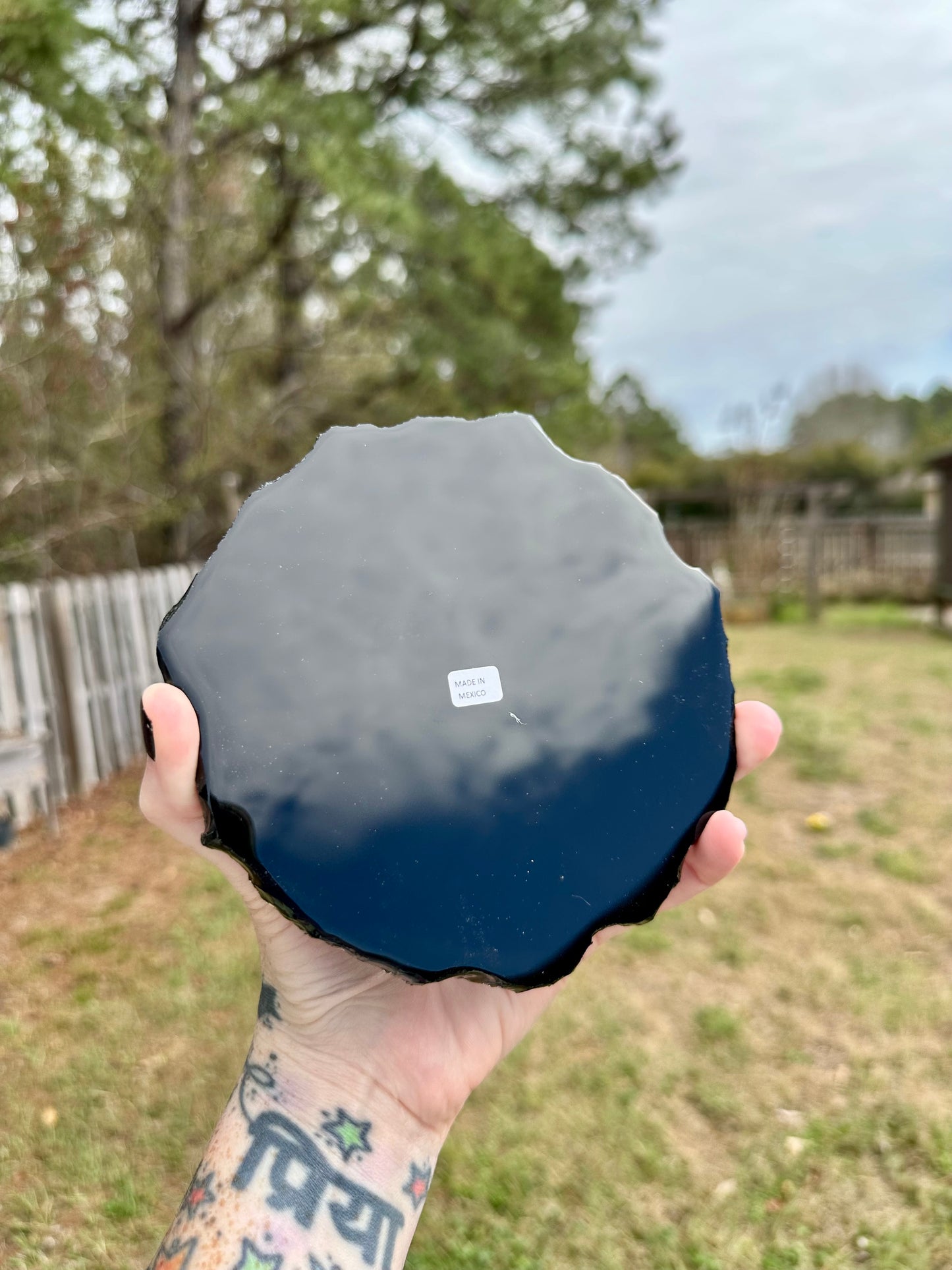 Polished Obsidian Slabs with Raw Edges For Scrying, Divination, Altars and More
