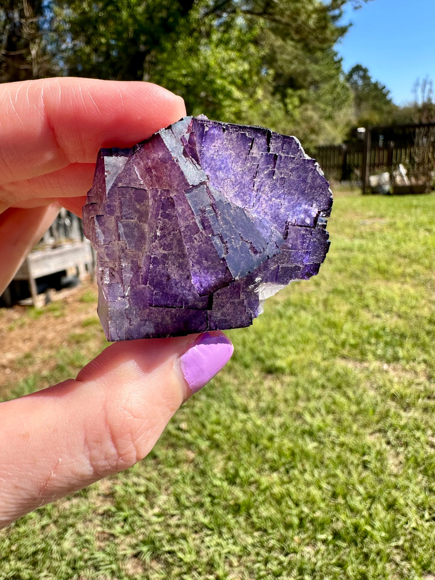 Purple Fluorite, Muzquiz, Mexico