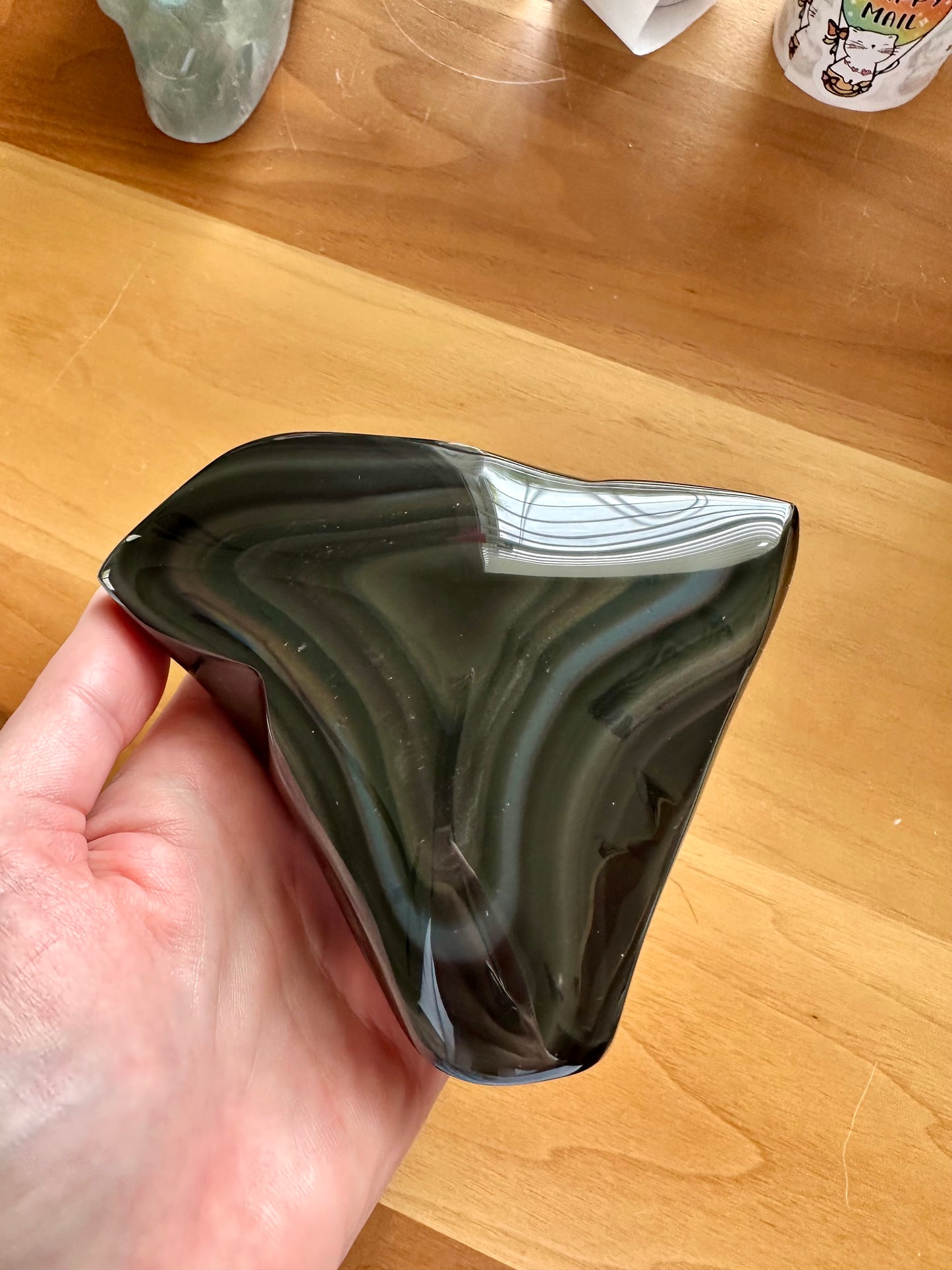 Rainbow Obsidian Double Sided Freeform High Quality