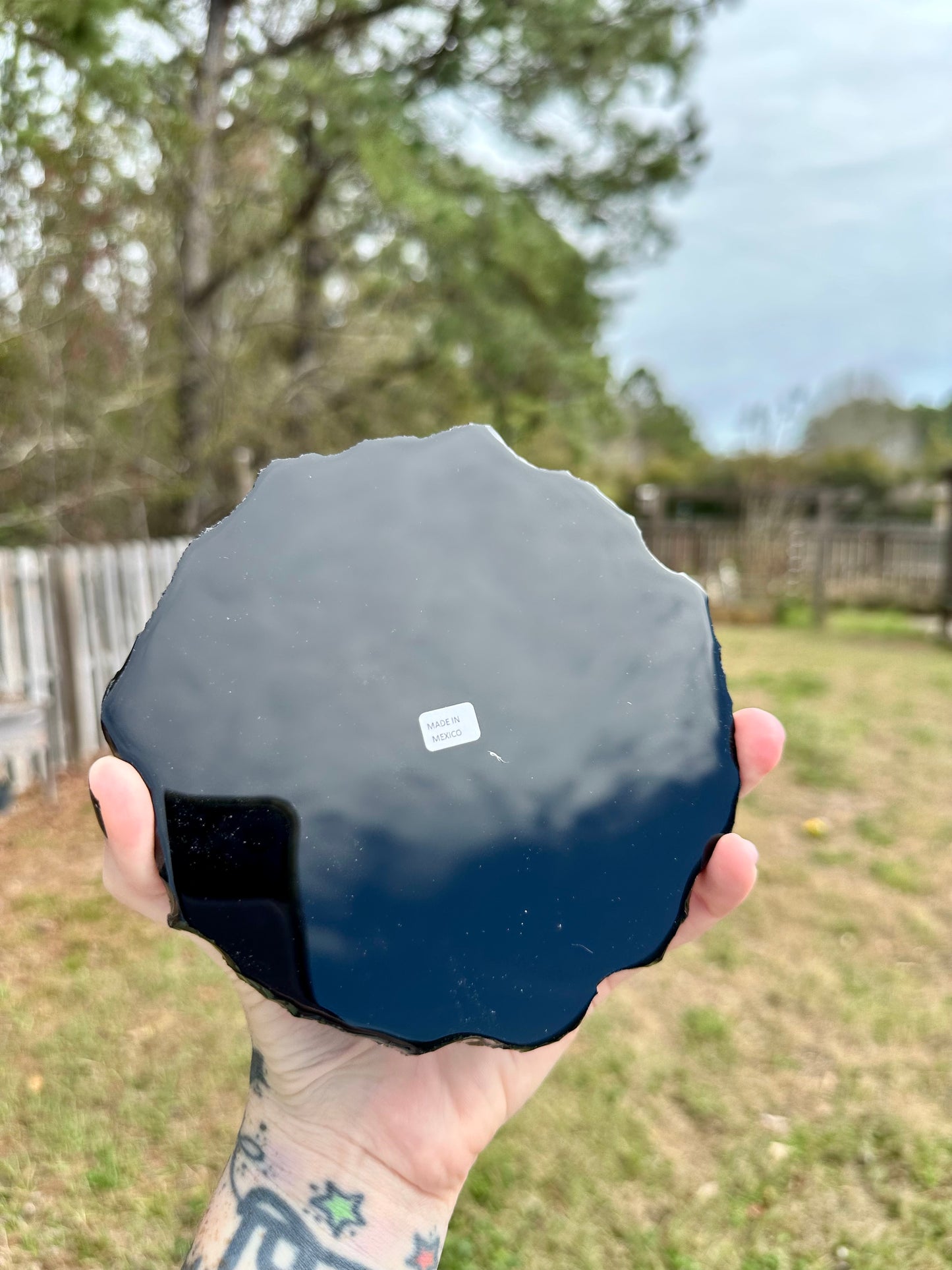 Polished Obsidian Slabs with Raw Edges For Scrying, Divination, Altars and More