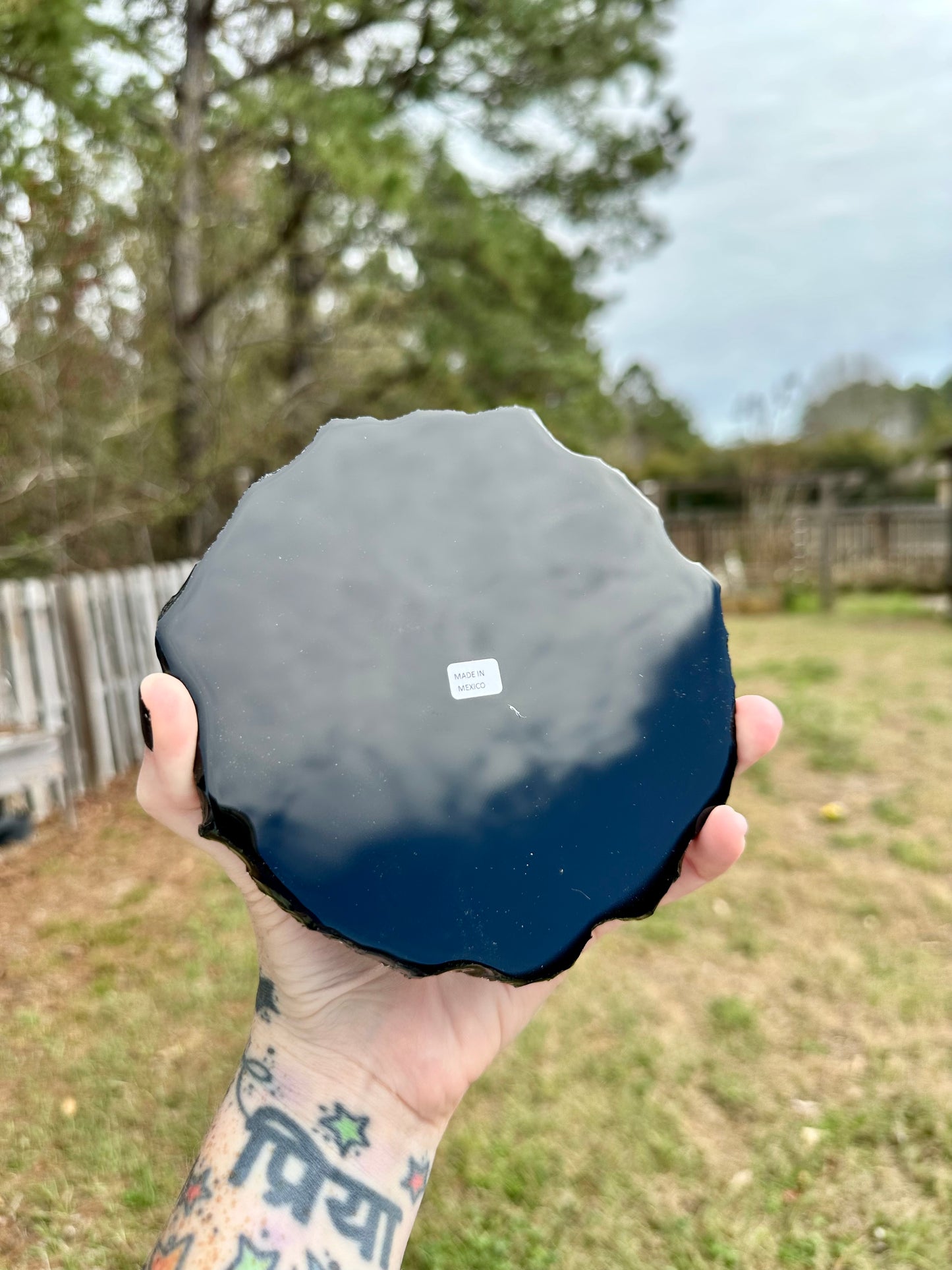 Polished Obsidian Slabs with Raw Edges For Scrying, Divination, Altars and More