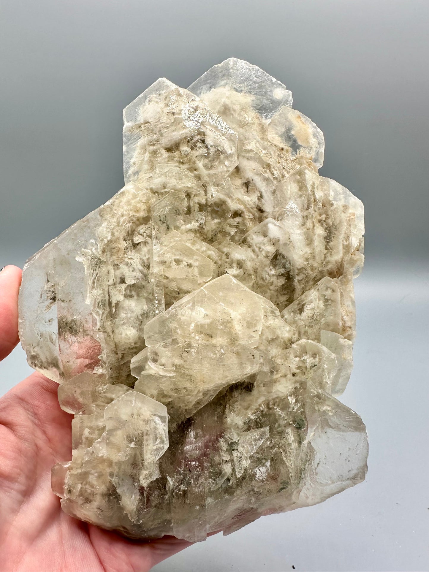 Elestial Selenite Crystal Specimen