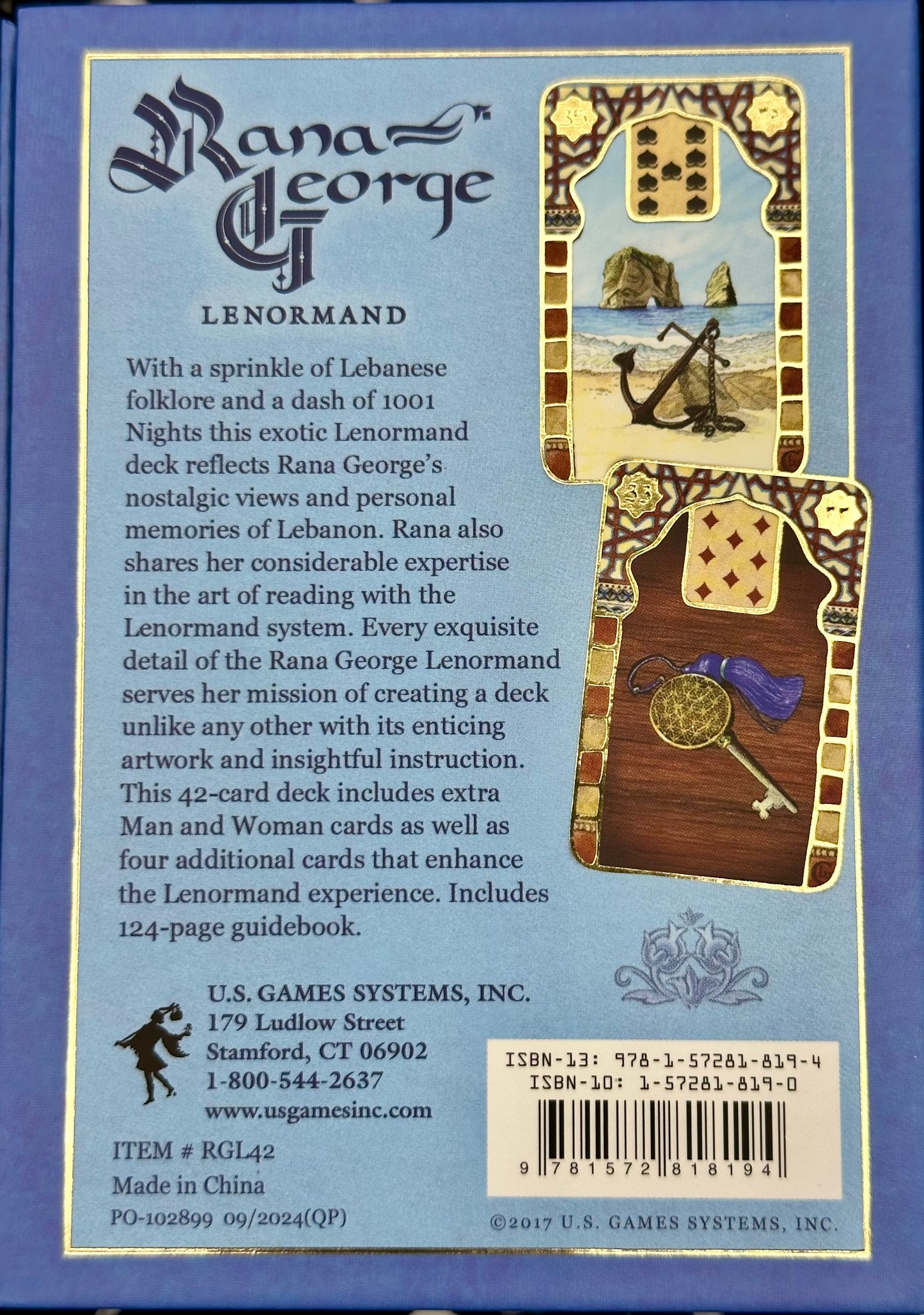 Rana George Lenormand Deck and Guidebook for Divination