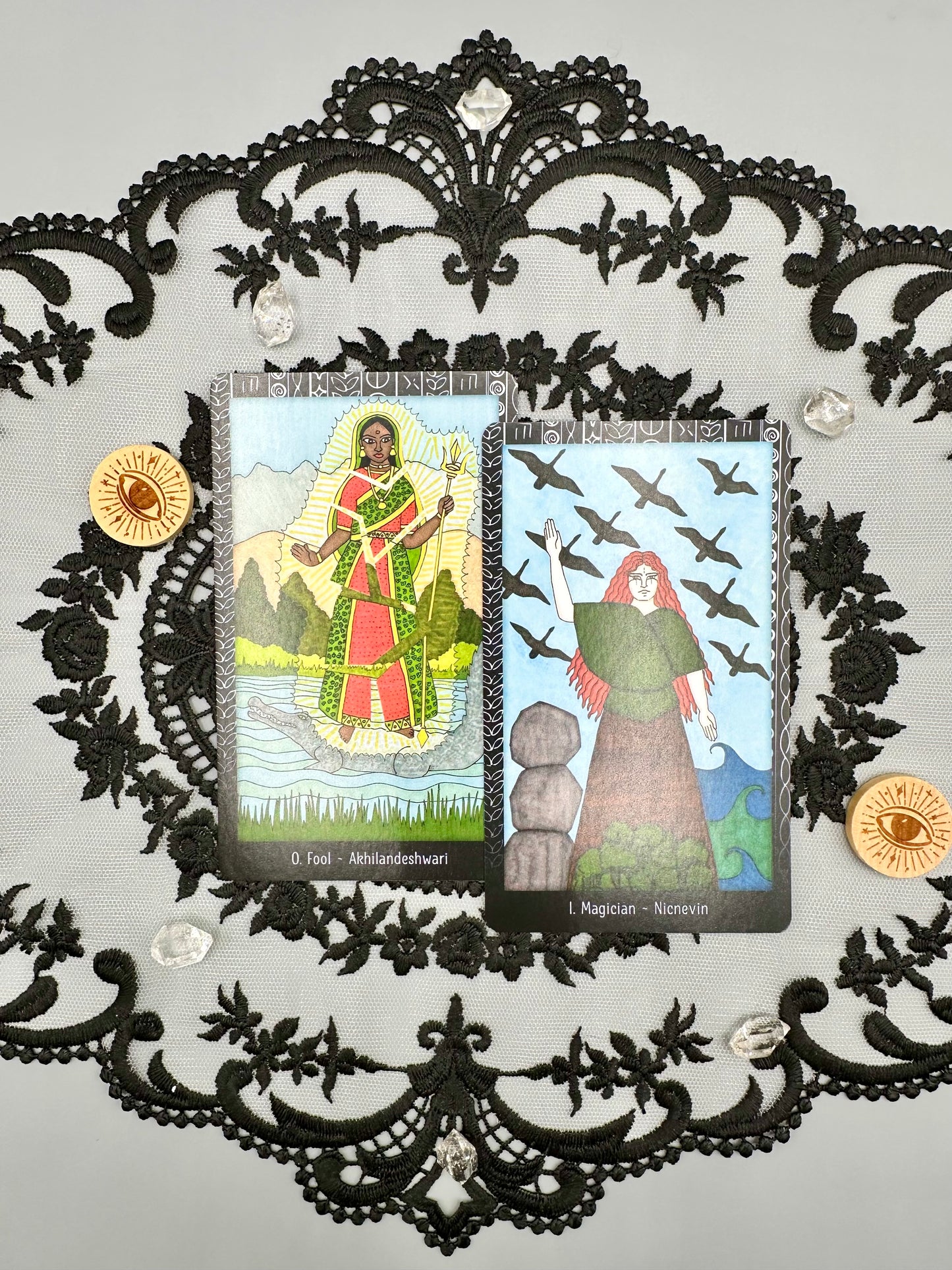 The Dark Daughter Tarot Deck and Guidebook- Goddesses of the World Speak from the Depths