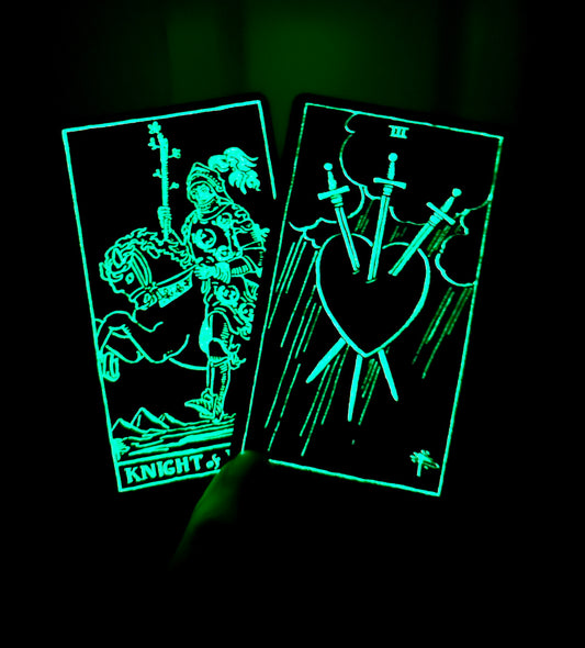 Glow in the Dark Tarot Deck: Rider-Waite-Smith Style, 78 Cards