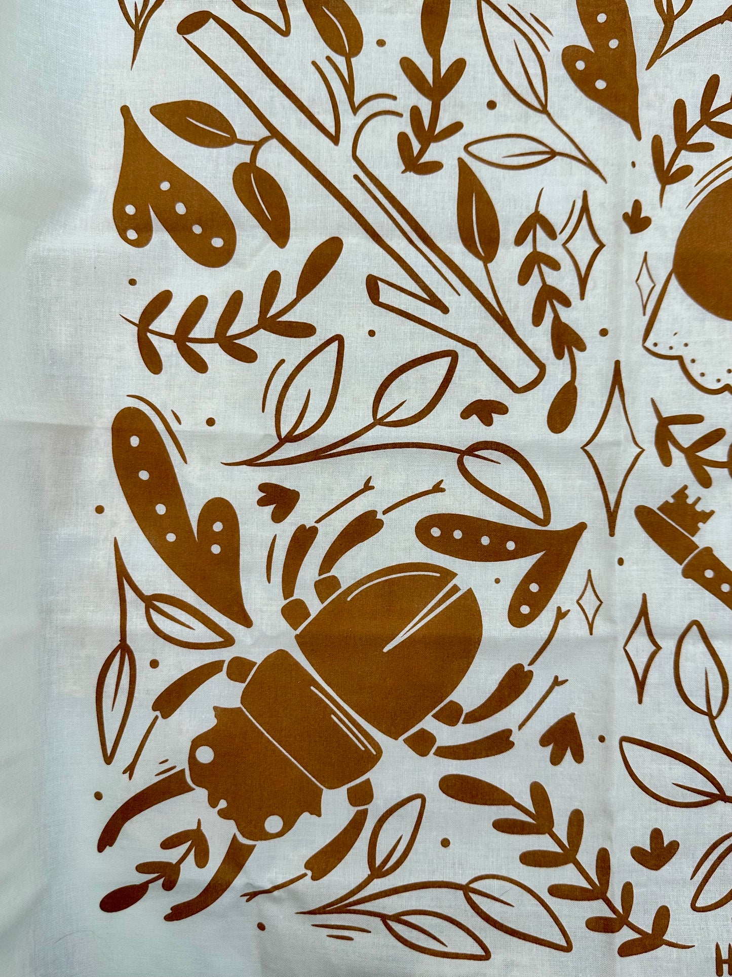 Tarot Cloth Cotton Bandana by artist Holly Oddly