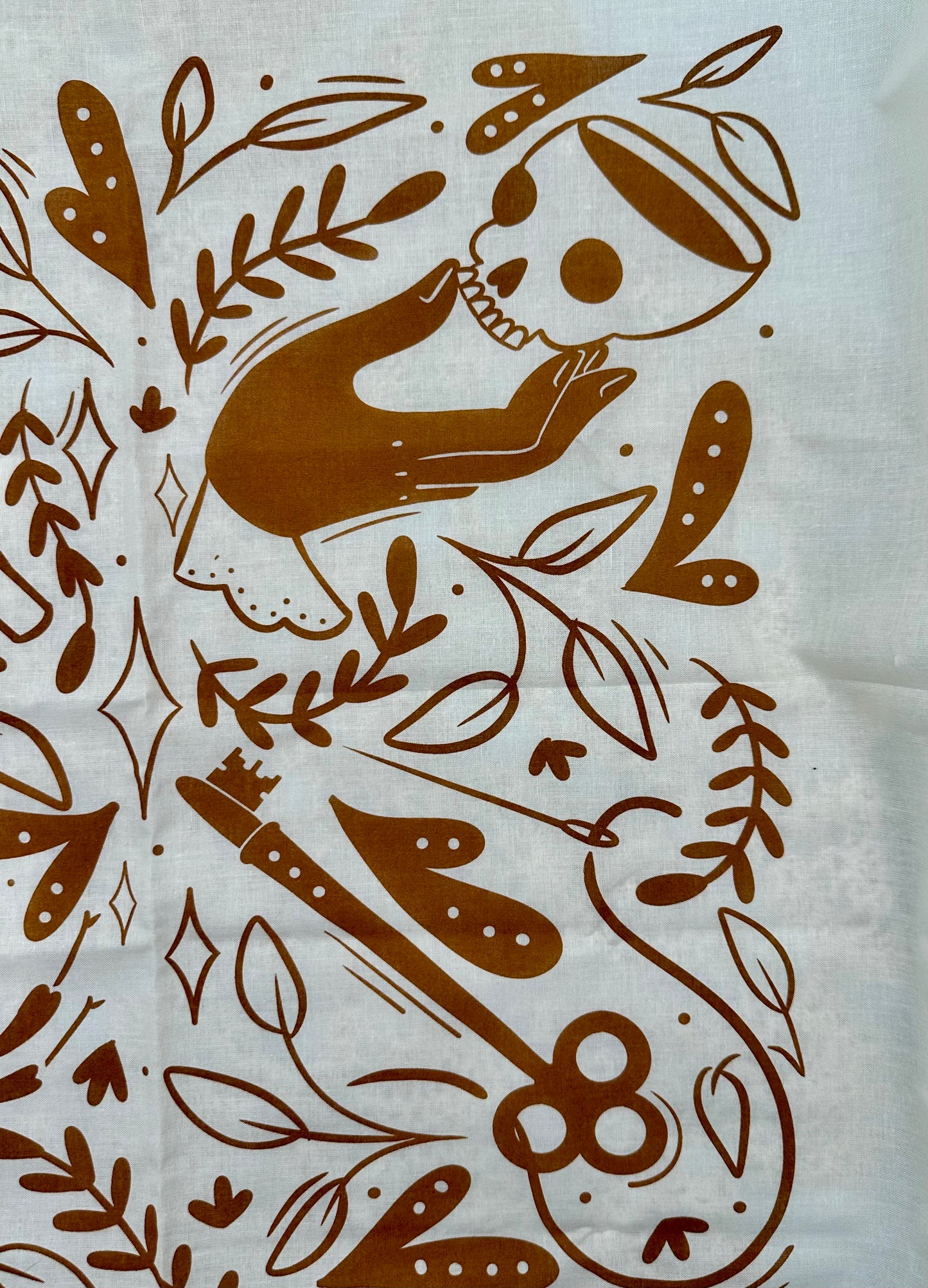 Tarot Cloth Cotton Bandana by artist Holly Oddly