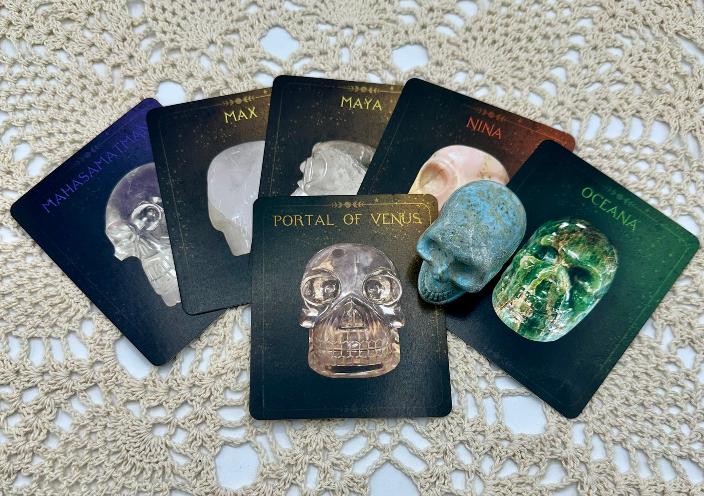 The Oracle of the Crystal Skulls- 52 Card Deck and Guidebook