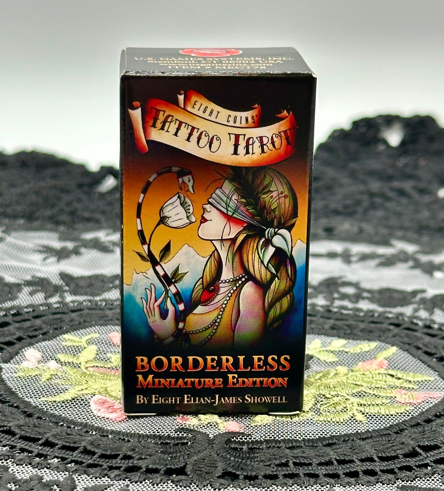 Eight Coins' Tattoo Tarot Borderless Miniature Edition