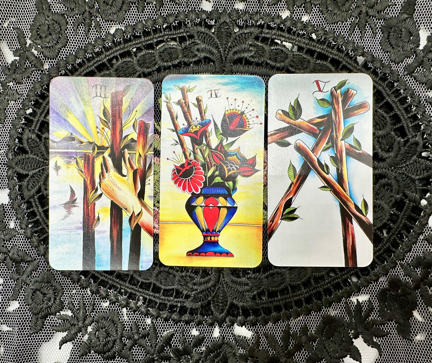 Eight Coins' Tattoo Tarot Borderless Miniature Edition