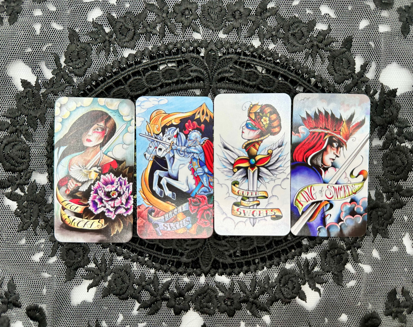 Eight Coins' Tattoo Tarot Borderless Miniature Edition