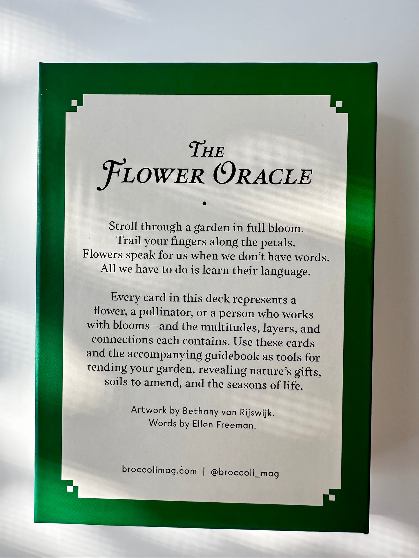 The Flower Oracle Deck, a 44 Card Divination Deck and Guidebook