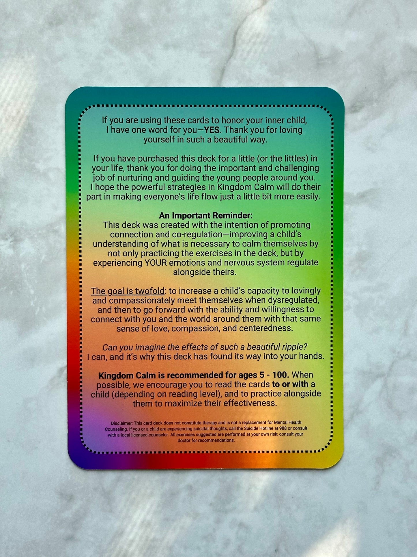 Kingdom Calm Deck: Practices for Children to Support their Emotional Wellbeing