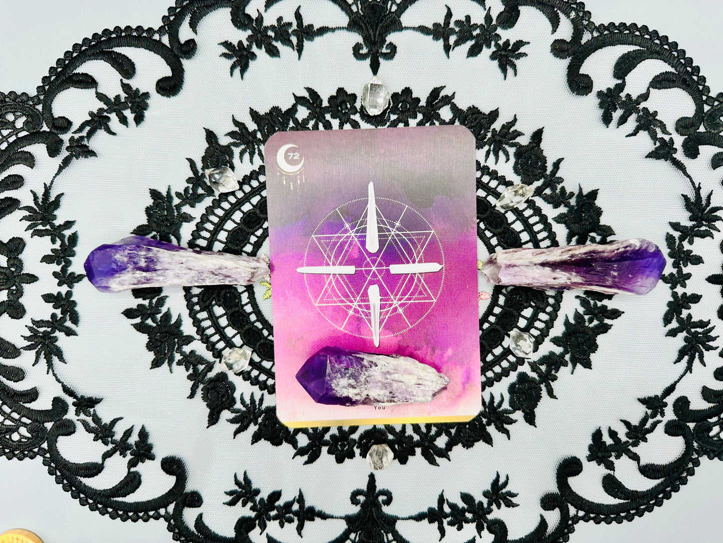 Crystal Grid Oracle Deck Deluxe Edition: 72 Card Set for Divination and Gridding