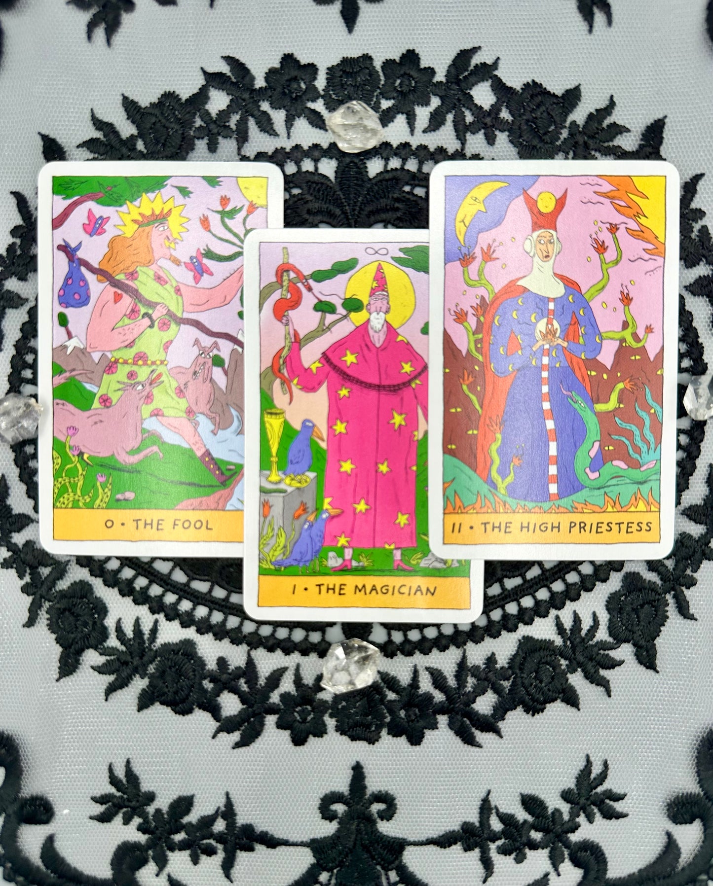 Whimsical Witch Tarot Deck in a Keepsake Tin