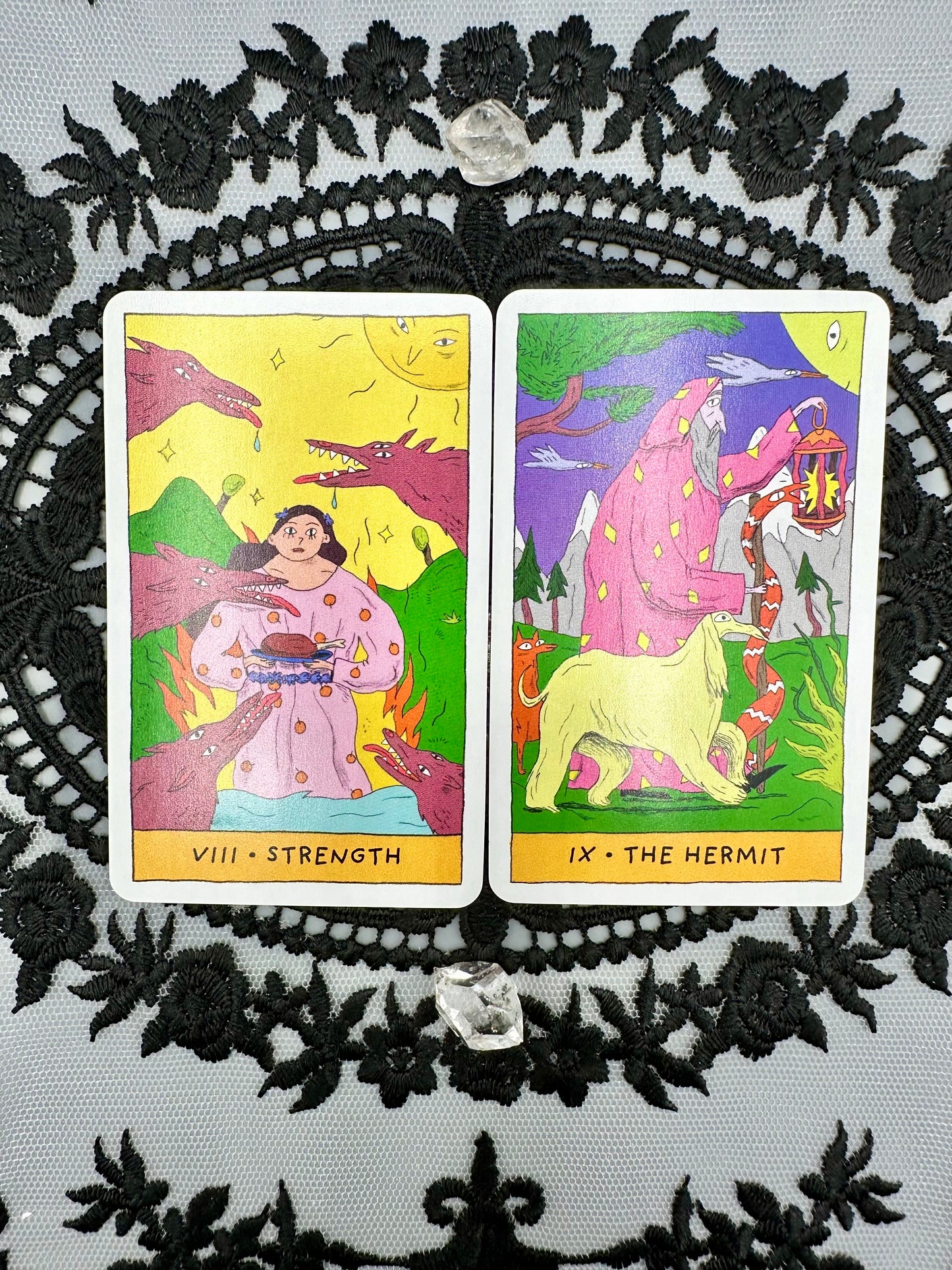 Whimsical Witch Tarot Deck in a Keepsake Tin